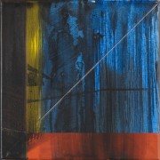36 - 2023 - toile 478 - noir, rouge, bleu, jaune, tracé 