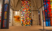 2014 - 2016 grande toile de l'exposition au Centre International du Vitrail à Chartres